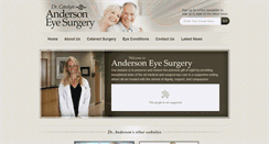 Desktop Screenshot of andersoneyesurgery.com