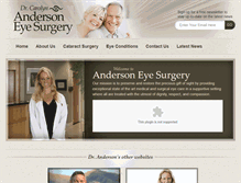 Tablet Screenshot of andersoneyesurgery.com